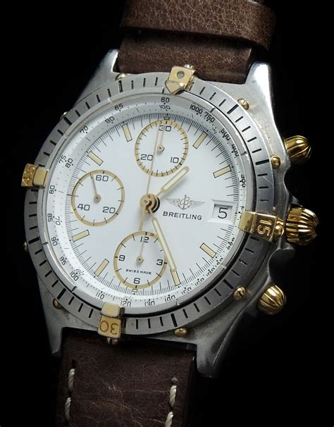 2 tone breitling|vintage breitling chronomat.